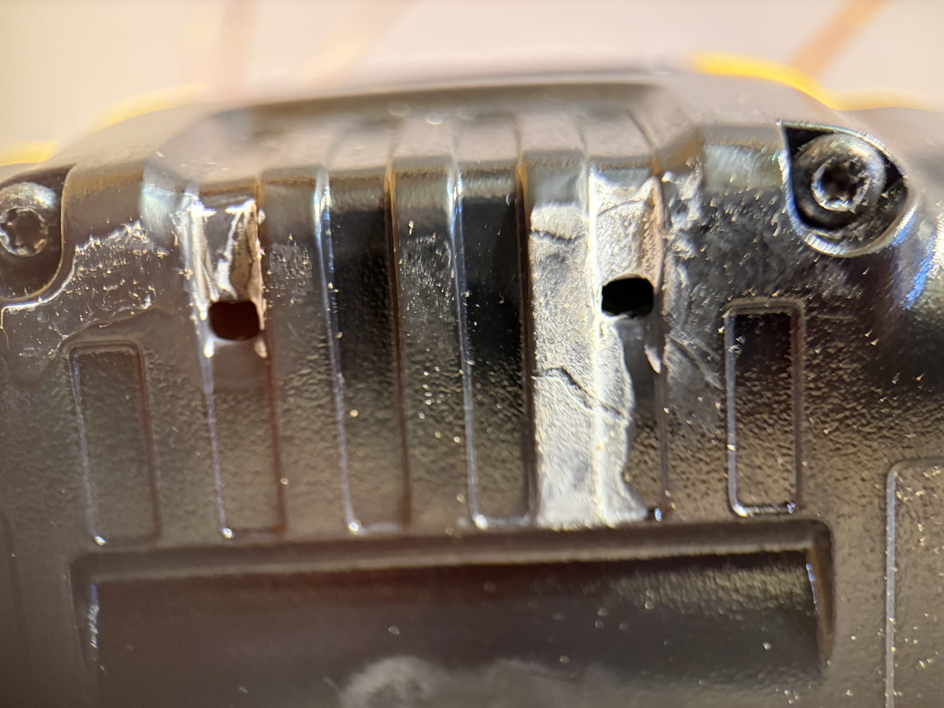 Cell venting out of pressure relief holes on bottom of pack