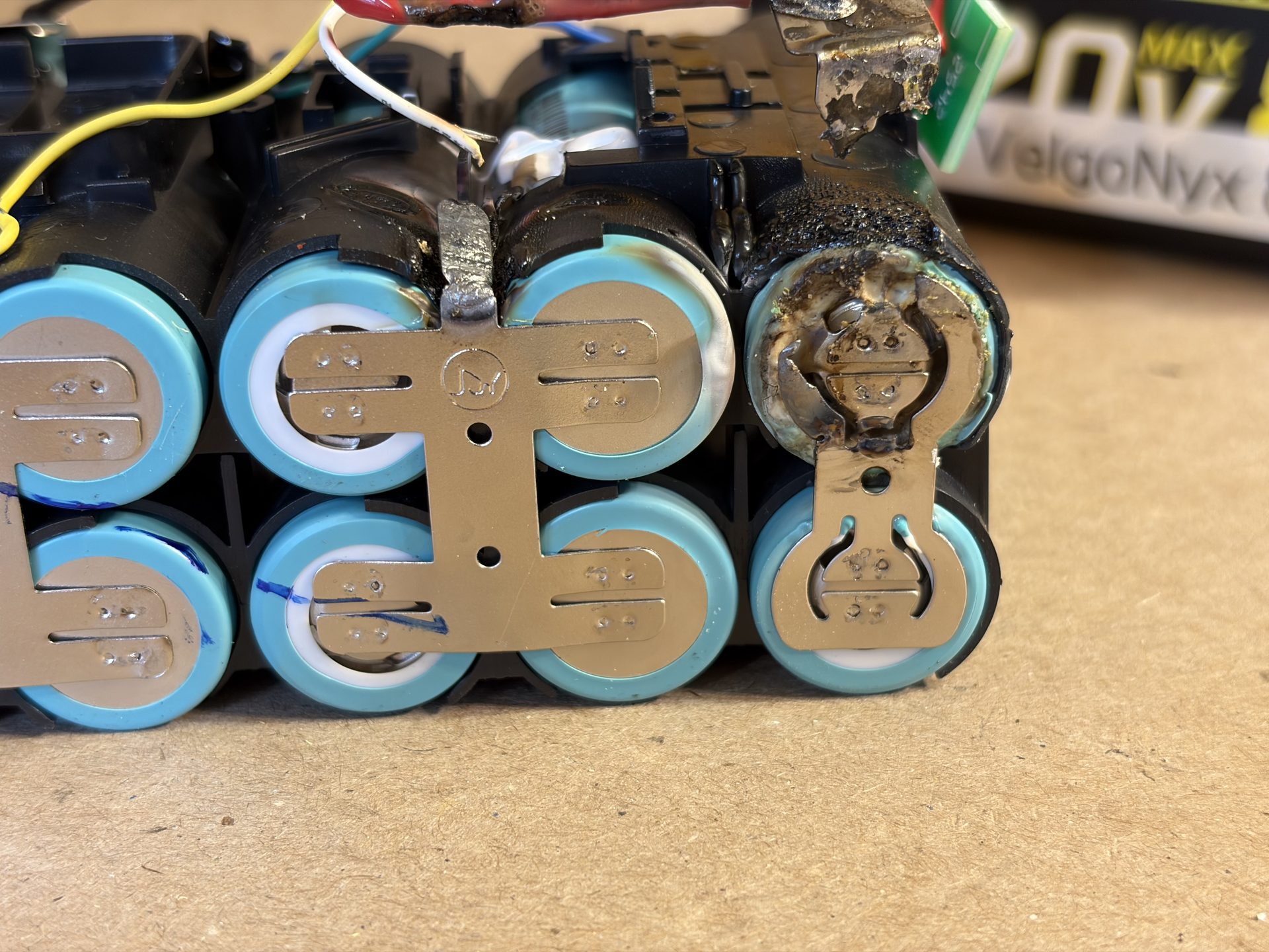 Failed cell after failure test